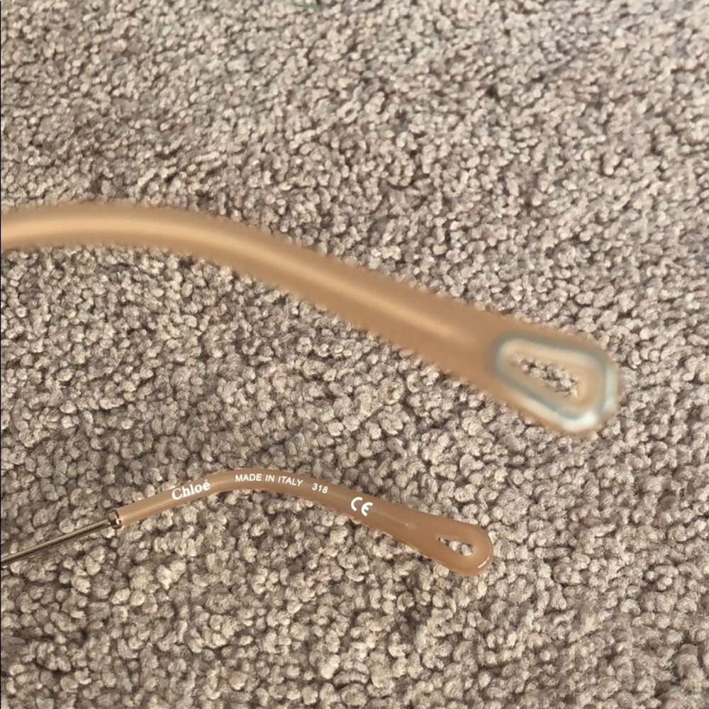 CHLOE ROSE GOLD HORN RIM GLASSES - Picture 4 of 5